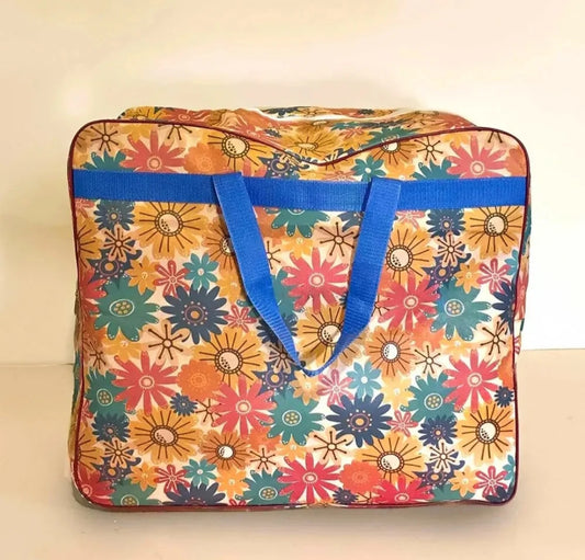 Non-Woven Floral Print Multipurpose Storage Bag