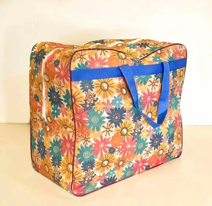 Non-Woven Floral Print Multipurpose Storage Bag