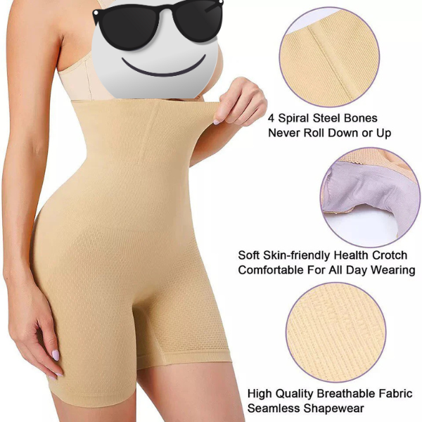 Seamless High-Waisted Body Shaper (Premium Quality)